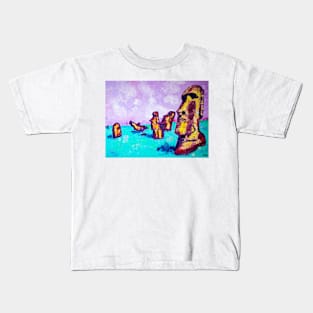 Easter Island. Moai Kids T-Shirt